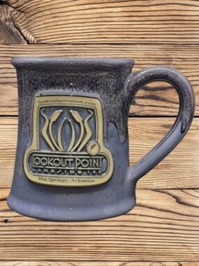 2013 DENEEN POTTERY"LOOKOUT POINT LAKESIDE INN HOT SPRINGS, AR." HAND-THROWN-USA